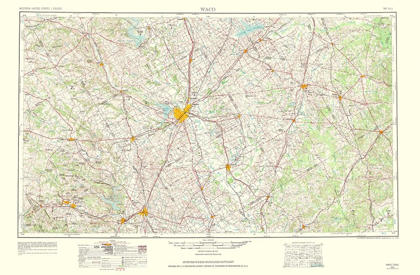 Picture of WACO TEXAS QUAD - USGS 1964