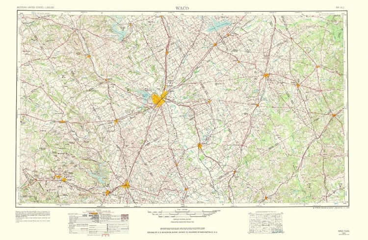 Picture of WACO TEXAS QUAD - USGS 1964