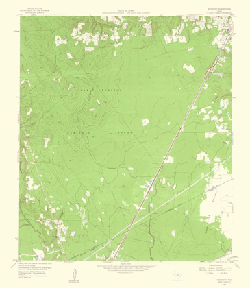 Picture of WESTCOTT TEXAS QUAD - USGS 1959