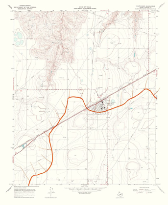 Picture of WHITE DEER TEXAS QUAD - USGS 1967