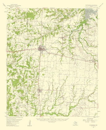 Picture of WHITESBORO TEXAS QUAD - USGS 1959
