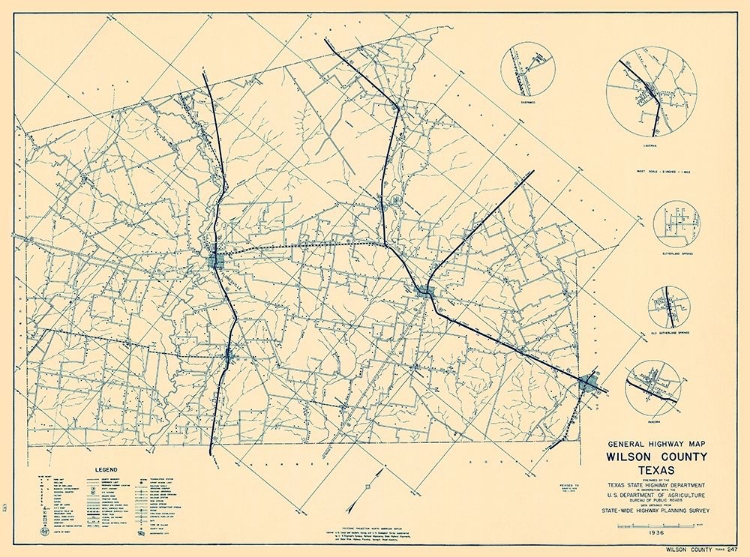 Picture of WILSON TEXAS - HIGHWAY DEPT 1936