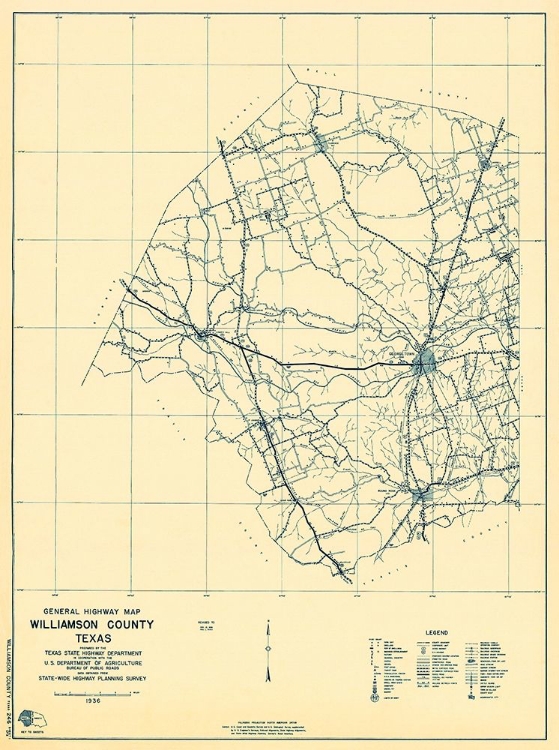 Picture of WILLIAMSON TEXAS 1 OF 2 - HIGHWAY DEPT 1936