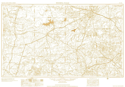 Picture of WICHITA FALLS TEXAS SHEET - USGS 1954