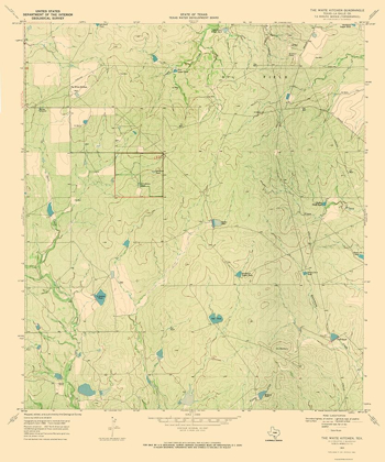Picture of WHITE KITCHEN TEXAS QUAD - USGS 1969