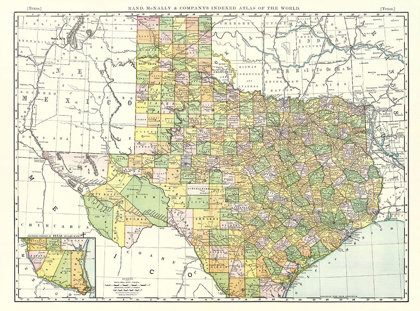 Picture of TEXAS - RAND MCNALLY 1897