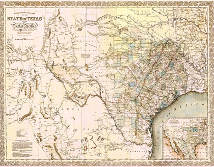 Picture of TEXAS AND NORTHERN MEXICO - DESILVER 1859