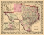 Picture of TEXAS WITH AN INSET OF GALVESTON BAY