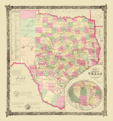 Picture of TEXAS - USGLO 1867