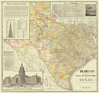 Picture of TEXAS - RAND MCNALLY 1891