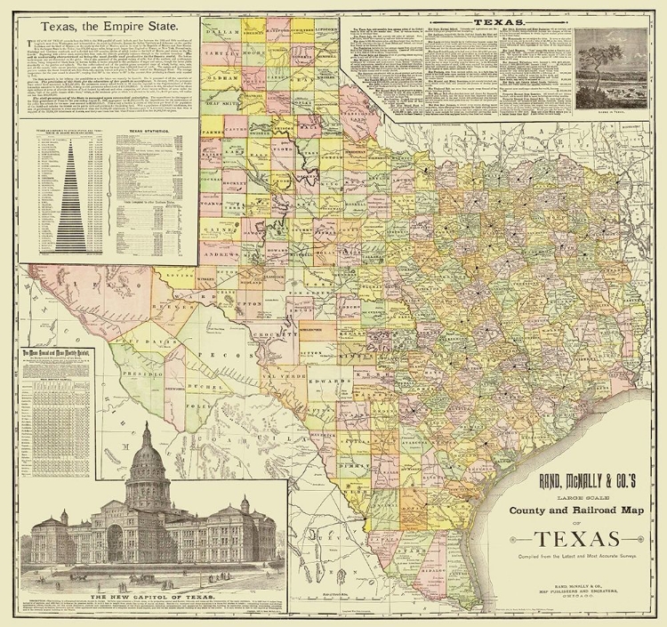 Picture of TEXAS - RAND MCNALLY 1891