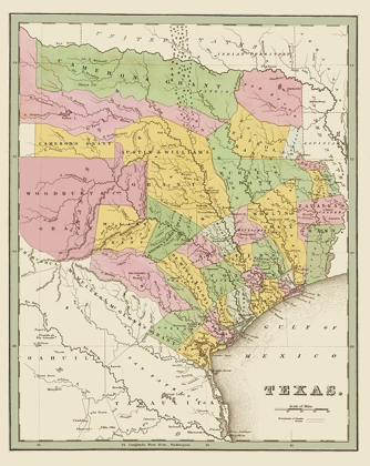 Picture of TEXAS EASTERN LANDOWNER GRANTS - BRADFORD 1838