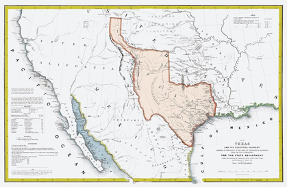 Picture of TEXAS REPUBLIC AND ADJACENT COUNTRIES 1844