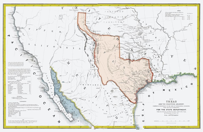 Picture of TEXAS REPUBLIC AND ADJACENT COUNTRIES 1844