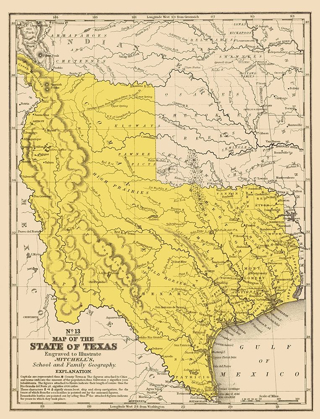 Picture of TEXAS GEOGRAPHICAL - MITCHELL 1847
