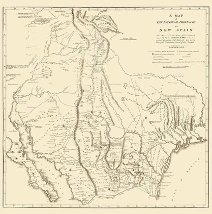 Picture of NEW SPAIN LOCATED IN MODERN DAY TEXAS - PIKE 1807