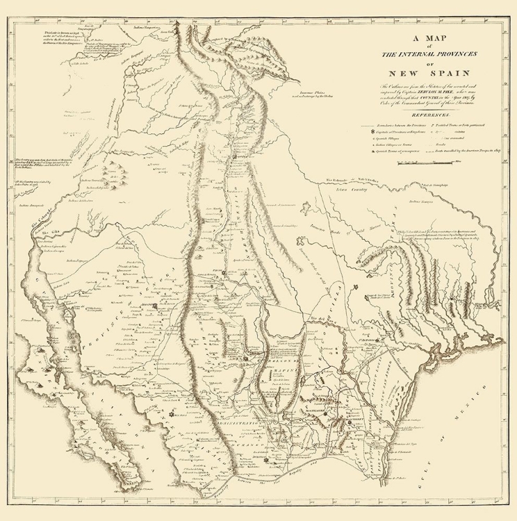 Picture of NEW SPAIN LOCATED IN MODERN DAY TEXAS - PIKE 1807