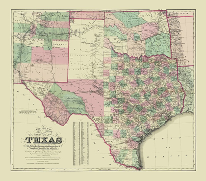 Picture of TEXAS - COLTON 1872