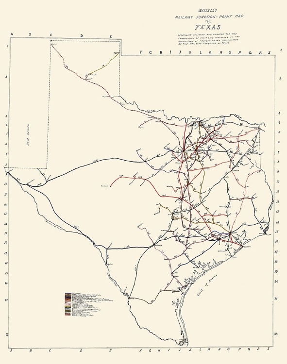 Picture of TEXAS RAILWAY JUNCTION POINTS - BISSELL 1891