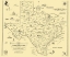 Picture of TEXAS LITERARY MAP - NATIONAL BANK OF DALLAS 1955
