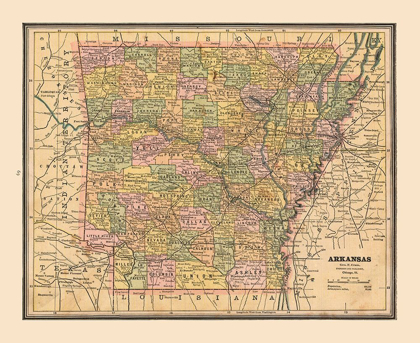 Picture of ARKANSAS, UNITED STATES - CRAM 1888