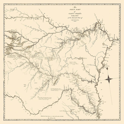 Picture of LOUISIANA PURCHASE, CAPT PIKES CHART 1 - NAU 1810