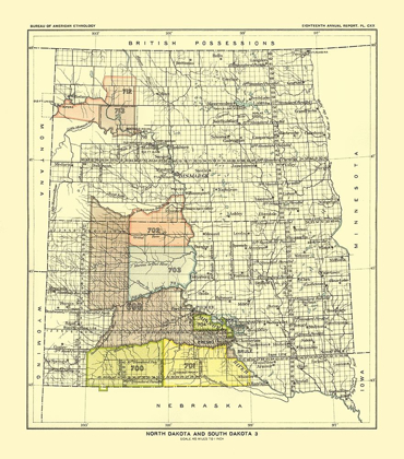 Picture of NORTH AND SOUTH DAKOTA - HOEN 1896