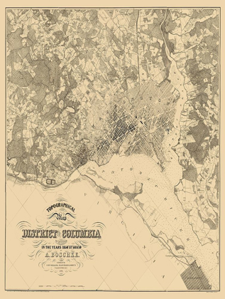 Picture of WASHINGTON DC MARYLAND - BOSCHKE 1861