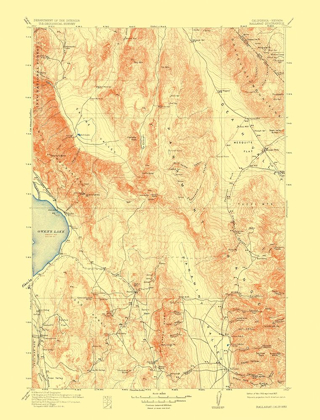 Picture of BALLARAT NEVADA CALIFORNIA QUAD - USGS 1913