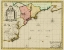 Picture of NEW ENGLAND TO VIRGINIA, NOVA BELGICA - VALK 1636