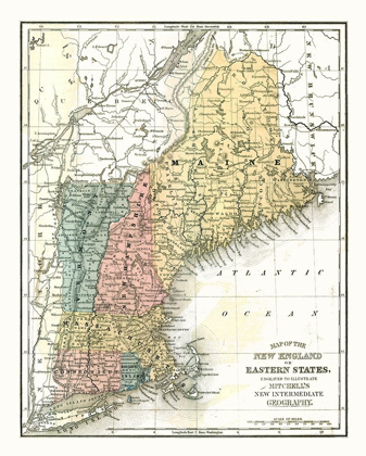 Picture of EASTERN STATES - MITCHELL 1869
