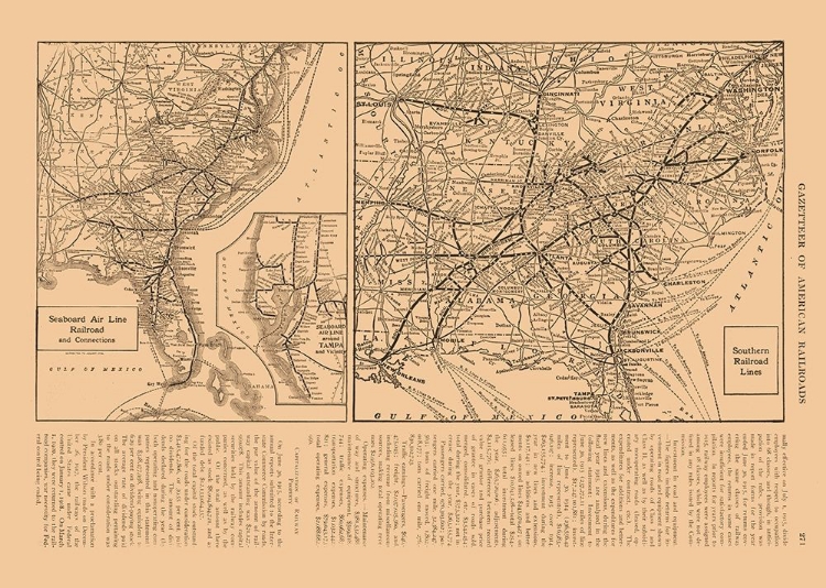 Picture of SOUTH WEST US - RAILROAD - REYNOLD 1921