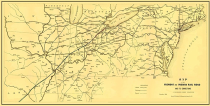 Picture of FREMONT AND INDIANA RAILROAD - ARTHUR 1858