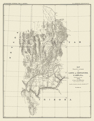 Picture of GRAND CANYON CAMP DISTRICT - WHEELER 1872