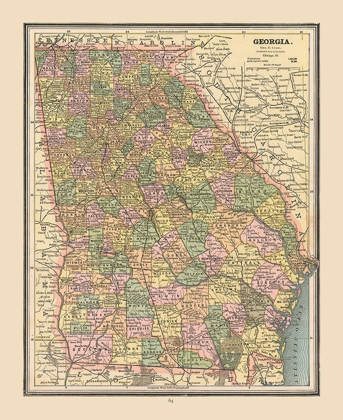 Picture of GEORGIA, UNITED STATES - CRAM 1888