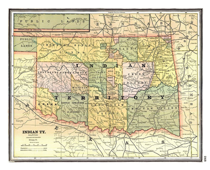 Picture of INDIAN TERRITORY - JOHNSON 1888