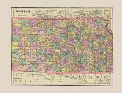 Picture of KANSAS - CRAM 1892