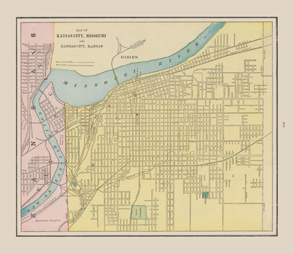 Picture of KANSAS CITY  MISSOURI - CRAM 1892