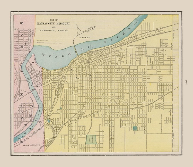 Picture of KANSAS CITY  MISSOURI - CRAM 1892