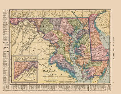 Picture of MARYLAND,  DELAWARE - HAMMOND 1910