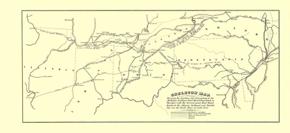 Picture of MICHIGAN SOUTHERN RAILROAD SKELETON - JERVIS 1850