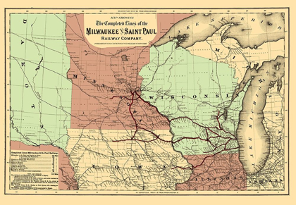 Picture of MILWAUKEE AND SAINT PAUL RAILWAY - COLTON 1872