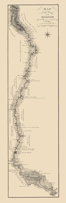 Picture of MISSISSIPPI RIVER, MISSOURI RIVER TO MOUTH 1796