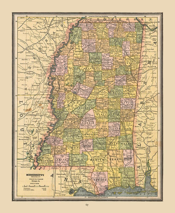 Picture of MISSISSIPPI, UNITED STATES - CRAM 1888