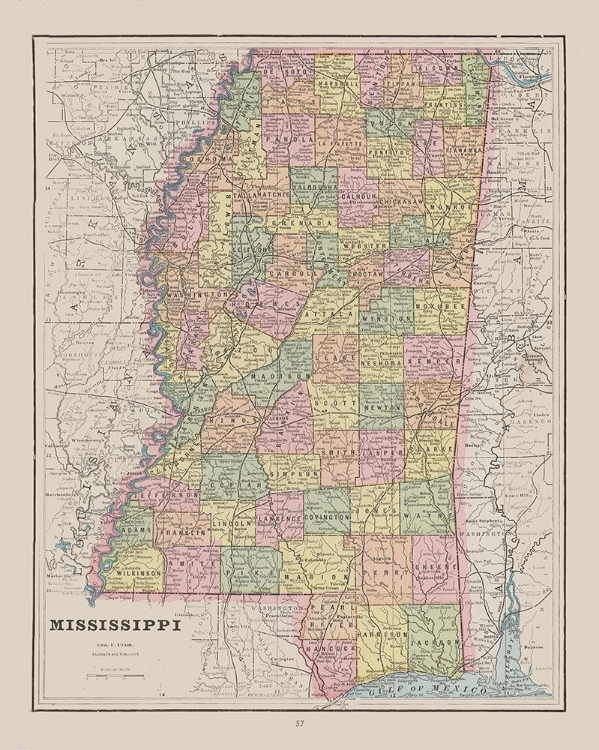 Picture of MISSISSIPPI - CRAM 1892