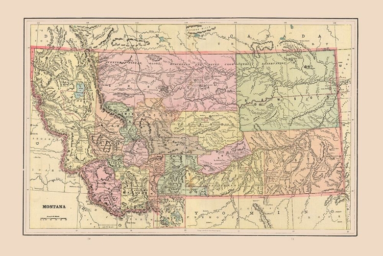 Picture of MONTANA - CRAM 1892