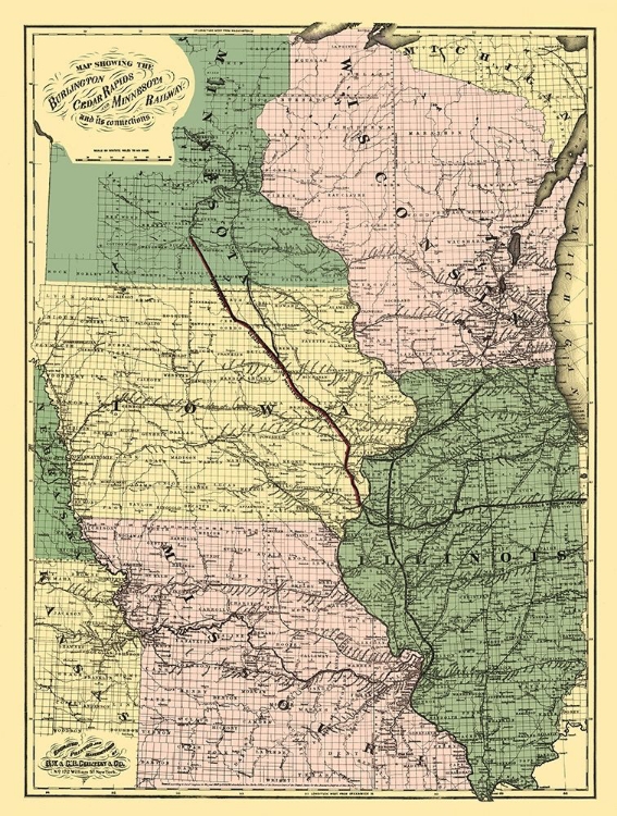 Picture of BURLINGTON, CEDAR RAPIDS AND MINNESOTA RAILWAY