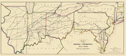 Picture of EVANSVILLE AND CRAWFORDSVILLE RAILROAD 1850