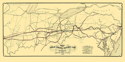 Picture of GREAT CENTRAL RAILWAY LINE OF THE WEST 1854