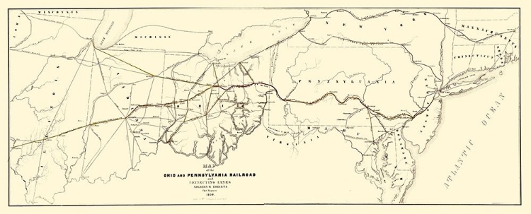 Picture of OHIO AND PENNSYLVANIA RAILROAD - SCHUCHMAN 1850